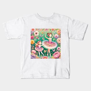 An Adventure between Ballet and Flowers #4 Kids T-Shirt
